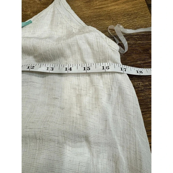 KARLIE WOMEN'S SIZE S Beige ROMPER SLEEVless MINI with POCKETS Party Cocktail - Picture 7 of 7